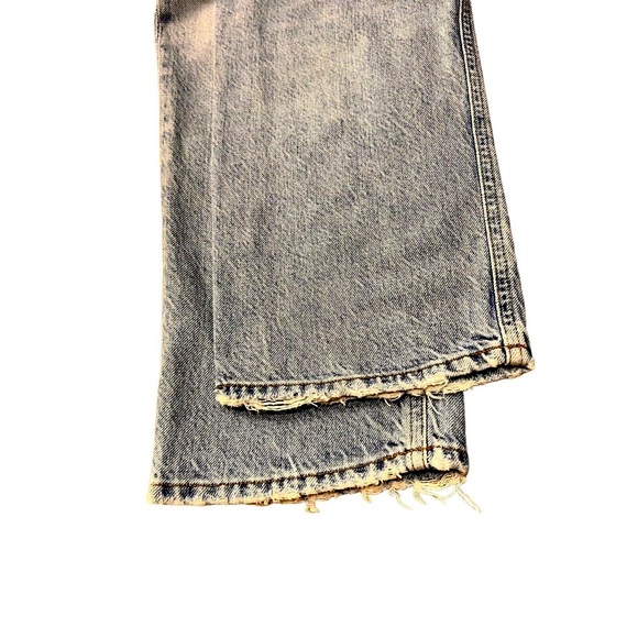 AGOLDE Riley High Rise Crop Straight Jeans Button Fly Light Wash Women's Size 31 - Picture 5 of 10